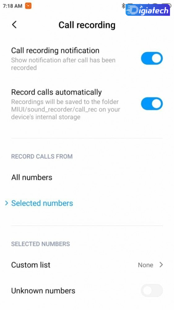 ضبط تماس سفارشی در گوشی های مبتنی بر MIUI