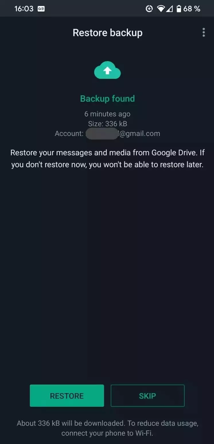 بازگردانی پیام های حذف شده در واتساپ اندروید