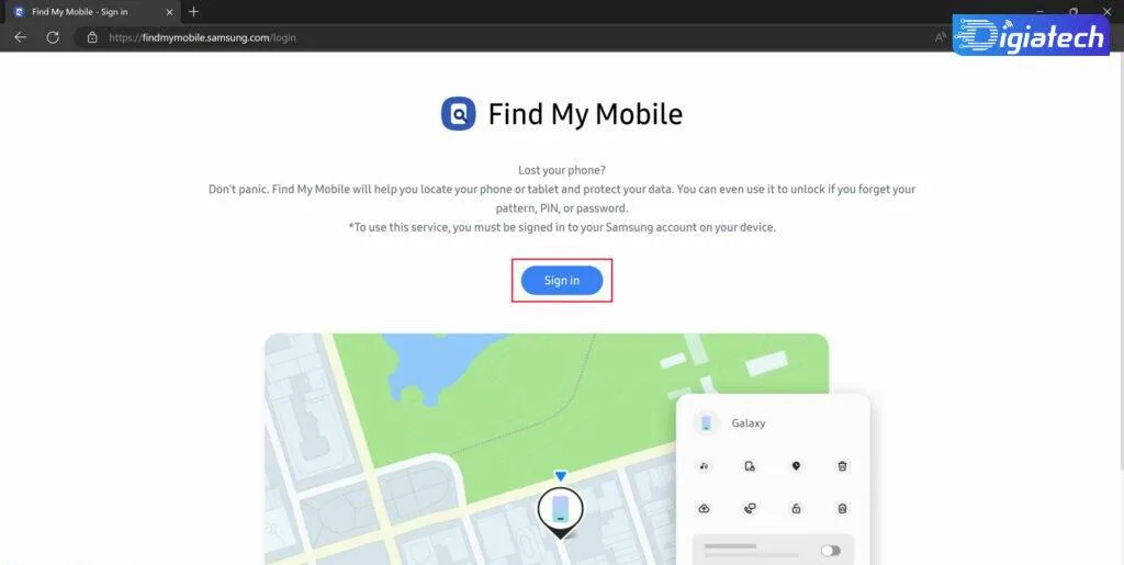 سرویس Find My Mobile