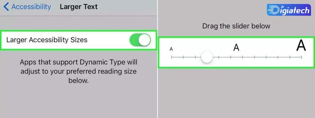 Larger Accessibility Sizes