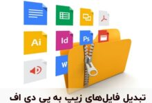 آموزش تبدیل فایل زیپ به فرمت پی دی اف