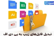 آموزش تبدیل فایل زیپ به فرمت پی دی اف
