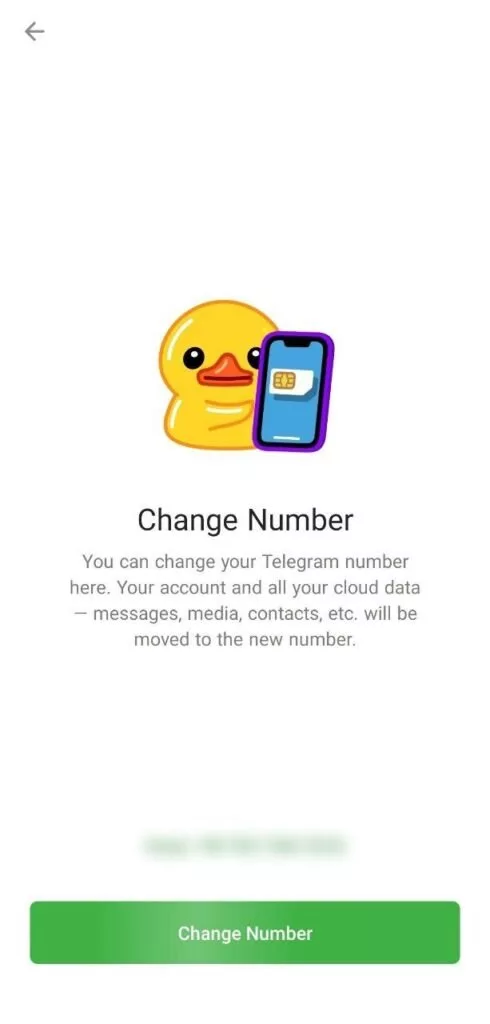 دکمه Change Number