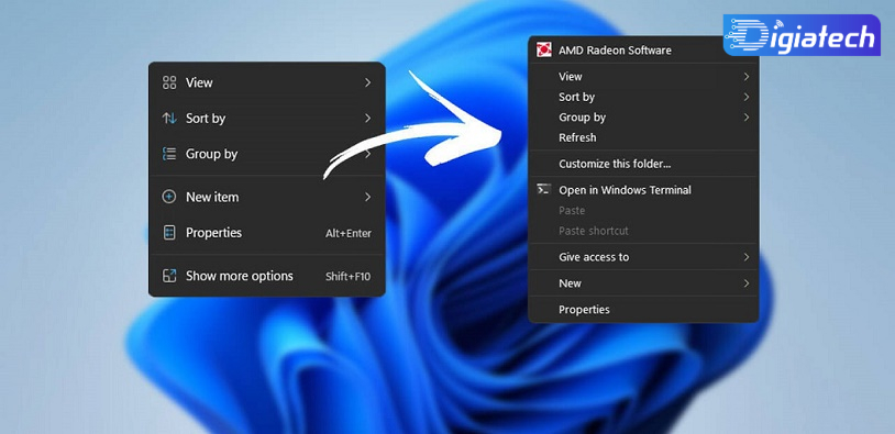 آموزش تغییر منو پیش‌ فرض کلیک‌ راست در ویندوز 11