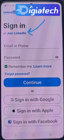 گزینه Join Linkedin