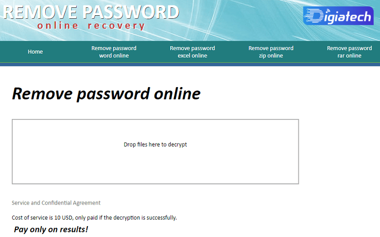 سایت Remove password online؛ بازگشایی فایل فشرده‌ بدون پسورد