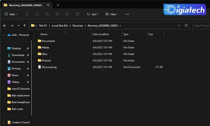 بازیابی فایل های حذف شده با استفاده از Windows File Recovery بازیابی فایل های حذف شده با استفاده از Windows File Recovery