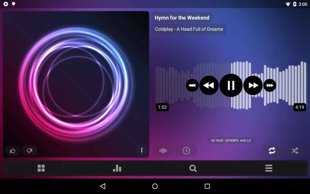 برنامه Poweramp Music Player از بهترین موزیک پلیر اندروید