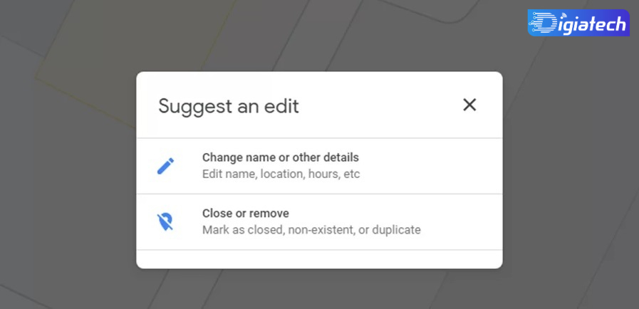 تغییر اطلاعات در گوگل مپ