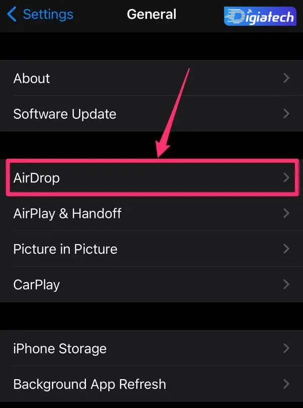 گزینهی «ایردراپ» (AirDrop) گزینهی «ایردراپ» (AirDrop)