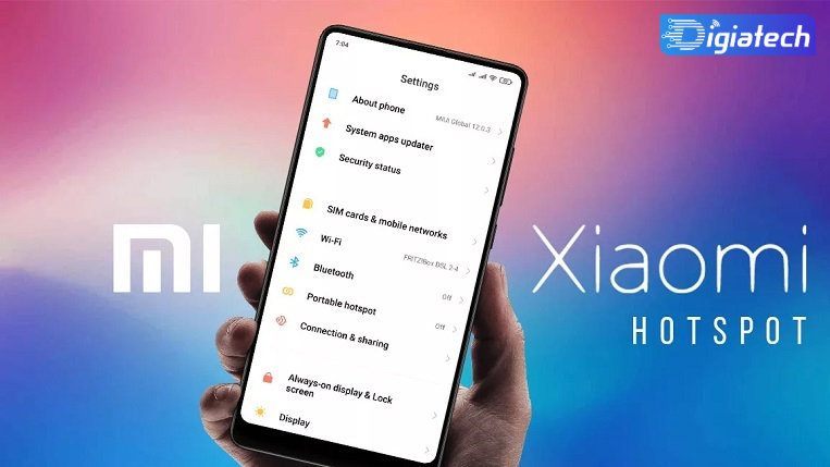 آموزش فعال کردن نقطه اتصال در گوشی شیائومی