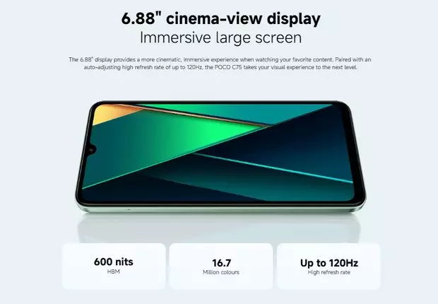 گوشی Xiaomi Poco C75