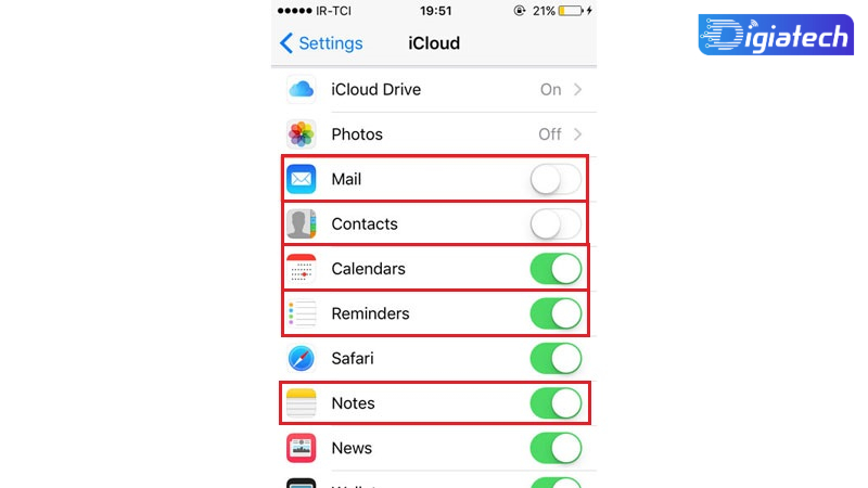 بکاپ گرفتن از مخاطبین آیفون با iCloud