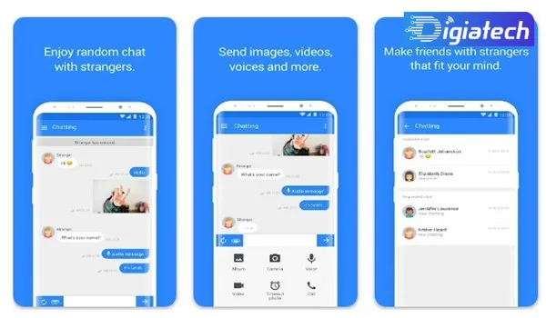 بهترین برنامه چت تصویری تصادفی رایگان اندروید Random Talk
