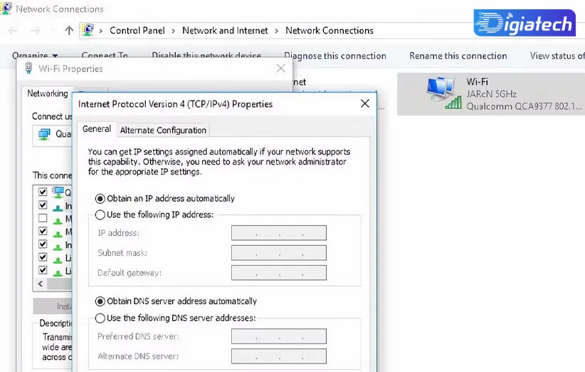 تغییر DNS در ویندوز ۱۰ تغییر DNS در ویندوز ۱۰