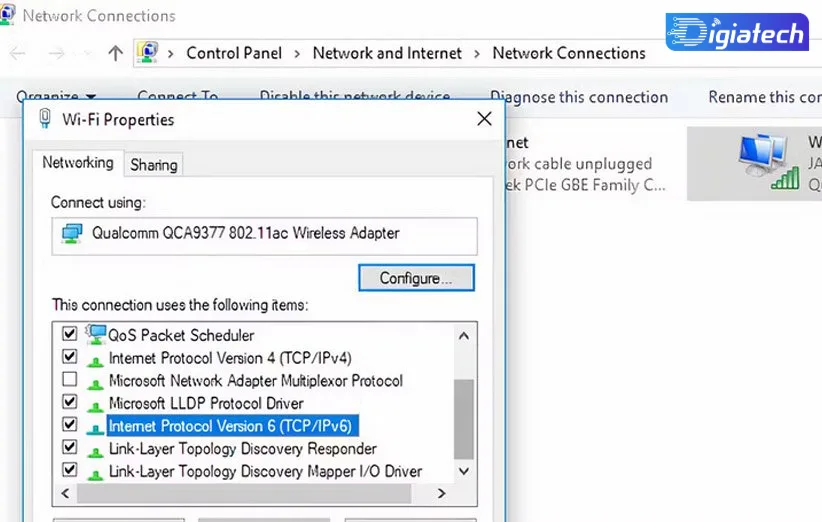 غیر فعال کردن IPv6 غیر فعال کردن IPv6