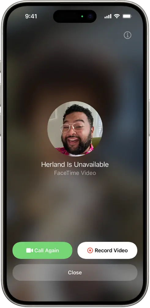 ضبط ویدیو و صدا در فیس تایم FaceTime آیفون ضبط ویدیو و صدا در فیس تایم FaceTime آیفون