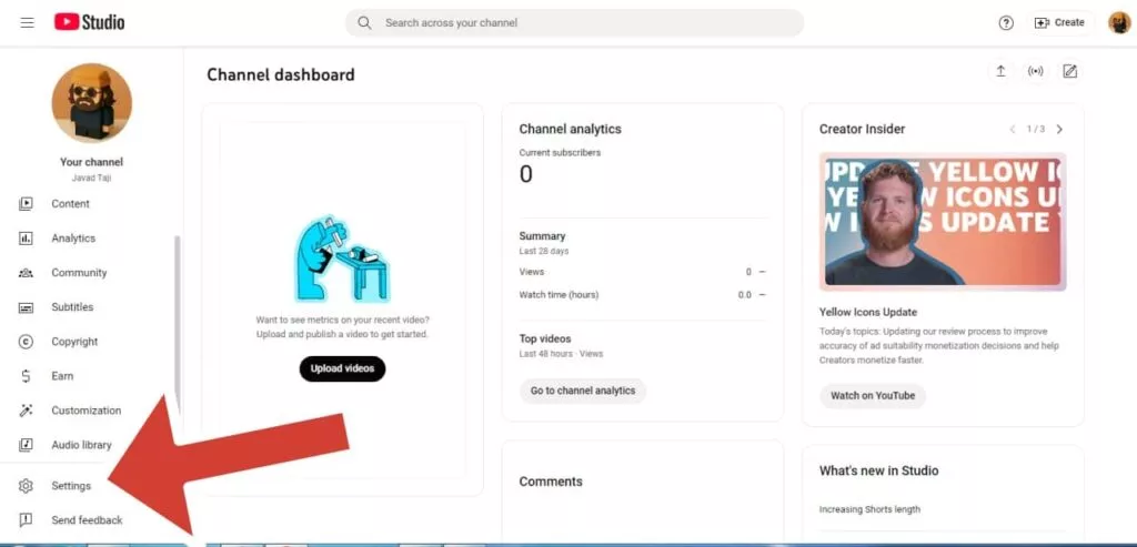 حذف اکانت یوتیوب حذف اکانت یوتیوب