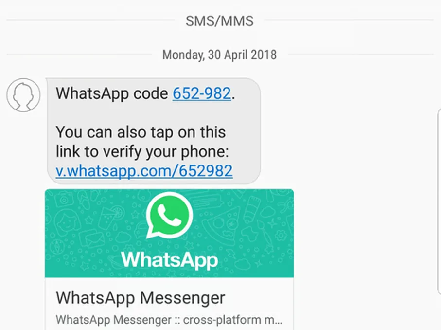 دریافت کد واتساپ از طریق پیامک دریافت کد واتساپ از طریق پیامک