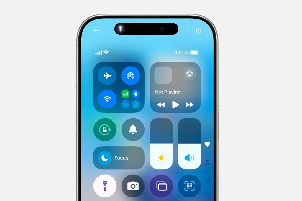 آموزش تنظیمات چراغ قوه آیفون آموزش تنظیمات چراغ قوه آیفون