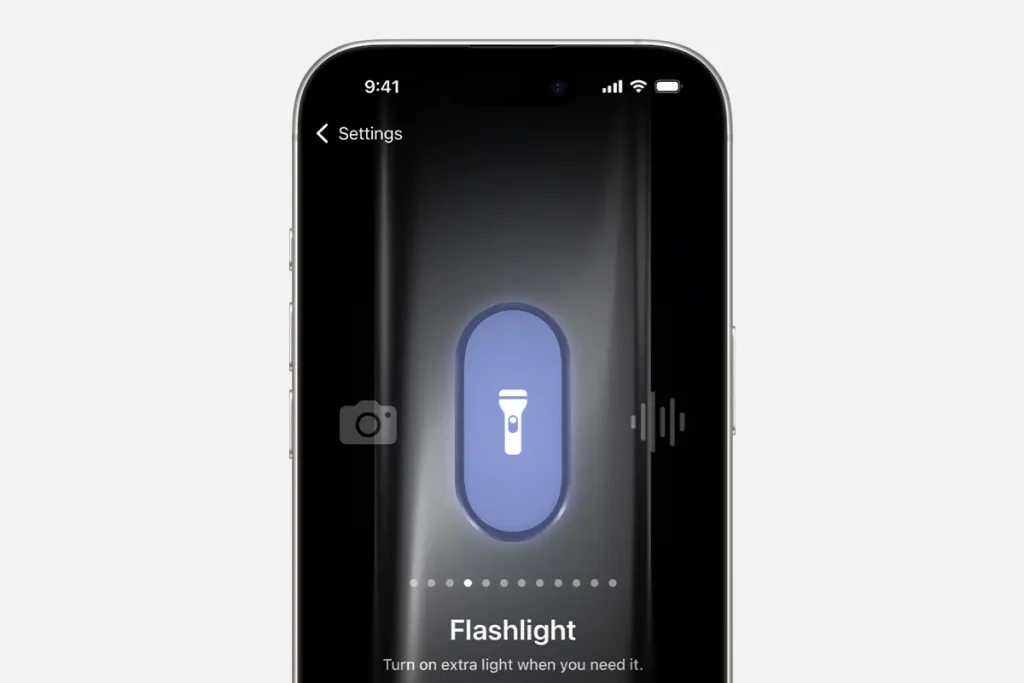 آموزش تنظیمات چراغ قوه آیفون آموزش تنظیمات چراغ قوه آیفون