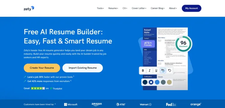 ابزارهای رزومه‌ ساز مبتنی‌ بر هوش مصنوعی