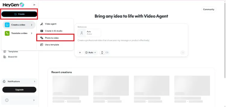 تبدیل عکس به فیلم با هوش مصنوعی با HeyGen