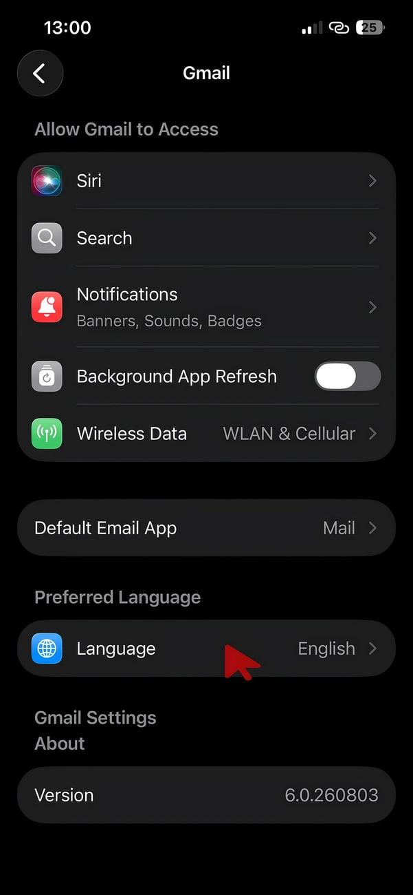 روش فارسی کردن جیمیل در آیفون (iOS)