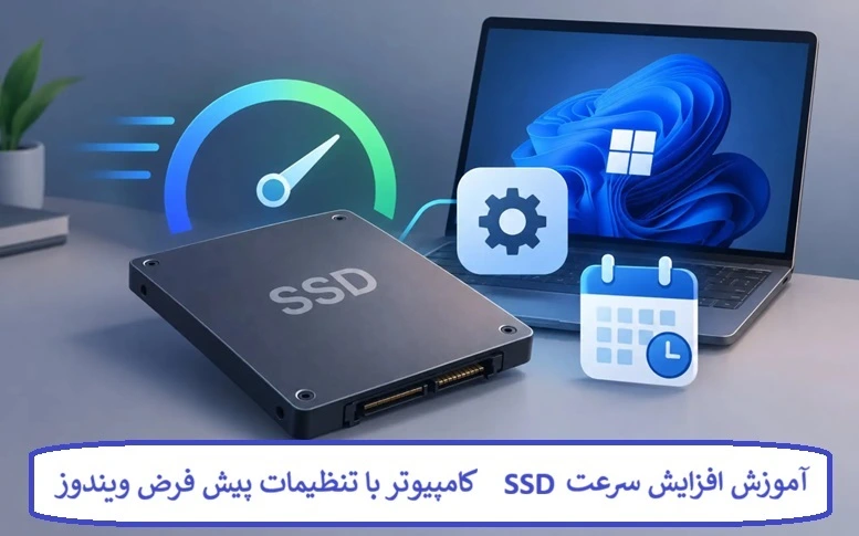 آموزش افزایش سرعت SSD کامپیوتر با تنظیمات پیش فرض ویندوز