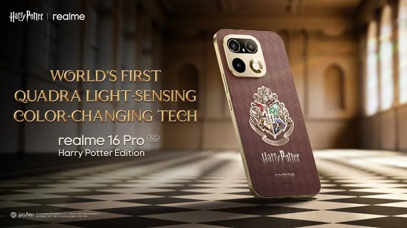 گوشی و هندزفری ریلمی با طرح هری پاتر Realme 16 Pro و Buds T500 Pro گوشی و هندزفری ریلمی با طرح هری پاتر Realme 16 Pro و Buds T500 Pro
